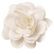 Fleur sur pince blanche