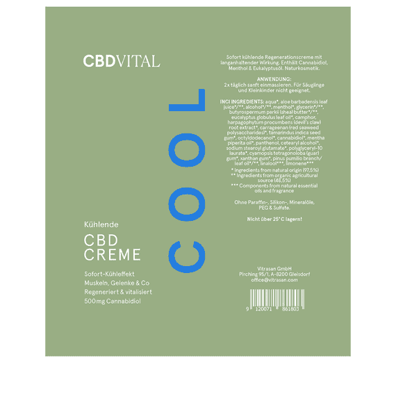 Kühlende CBD Creme