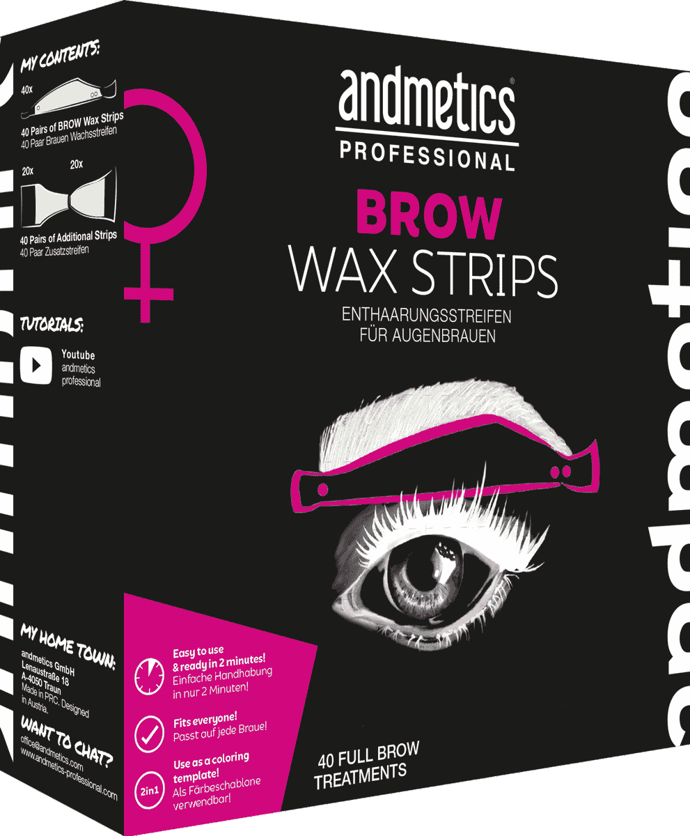 Andmetics Brow Wax Stripes Women Big Box