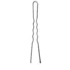 Fermagli Ondulati A Forma Di U Con Gocce Di Epoxy, 60 mm, 50 Pz. – Argento