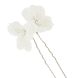 Hairpins With Ceramic Blossoms