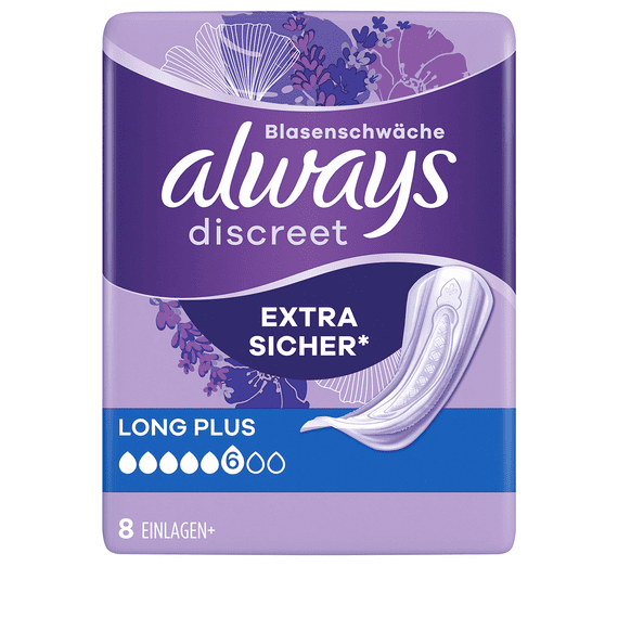 Assorbenti Igienici Incontinenza Long Plus - 8 Pz.