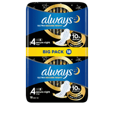 Secure Night Binden mit Flügeln Big Pack - 18 Stk.