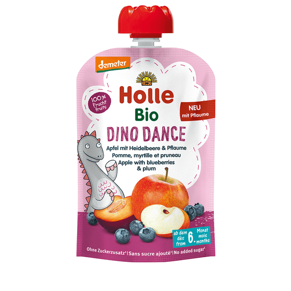 Dino Dance - Pouch con Mela, Mirtillo, Dattero