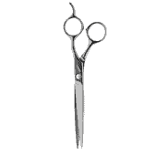 Tondeo - Haarschere - Seven Black Offset 7.0 (B)