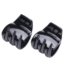 Fermagli Per Capelli, 3 cm, 2 pz. - Nero