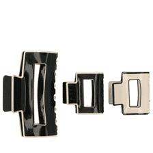 Pince À Cheveux 3 pcs – Noir, Beige