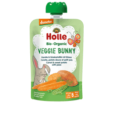 Coniglietto Veggie Pouch - Carota & Patata Dolce con Piselli