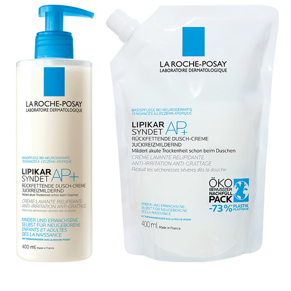 Syndet AP+ Crème de Douche Relipidante Duo de Recharge