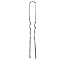 Fermagli Ondulati A Forma Di U Con Gocce Di Epoxy, 45 mm, 250 Pz. – Argento