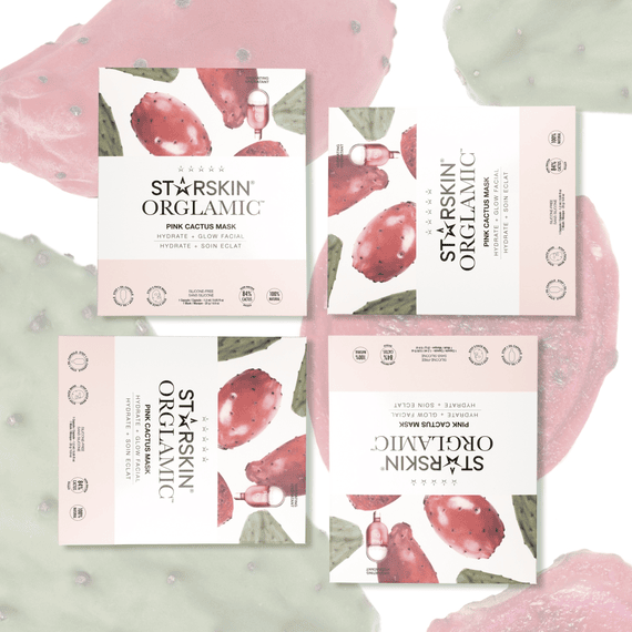 Orglamic Pink Cactus Hydrating & Glow Face Mask