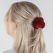 Scrunchies e Clip per Capelli in Finta Pelliccia - nero e bordeaux