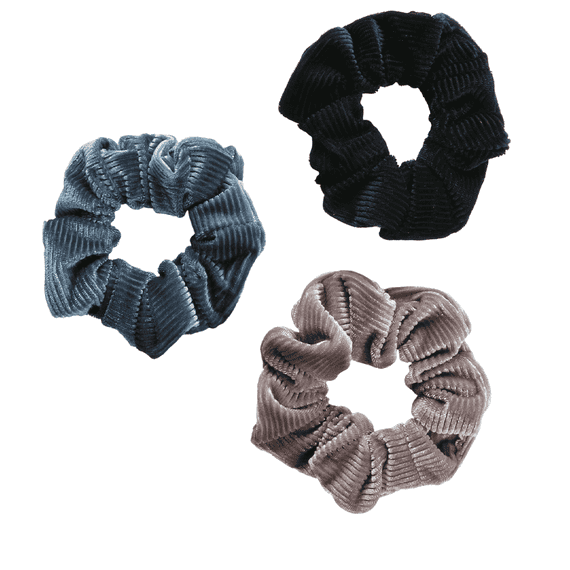 Manchester Scrunchie - marine, gris, pétrole