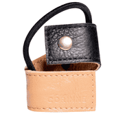 Leather Band Short Bendable two-colored Black / Camel