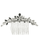 Rhinestone Flowers On Hair Comb