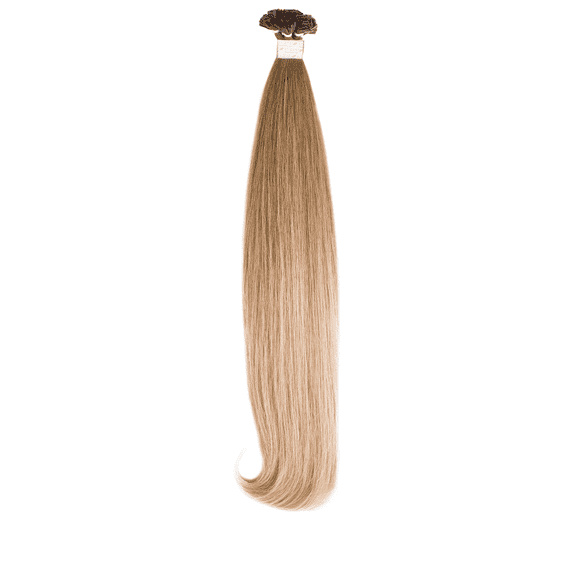 Keratin Hair Extensions 50/55 cm - 10/20, dark blond ash/ultra light blond