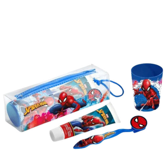 Dental Toilet Bag: Toothbrush, Toothpaste & Beaker