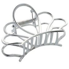 Hair Clip Metal Silver