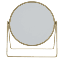 Miroir de Maquillage - doré, x1 et x5