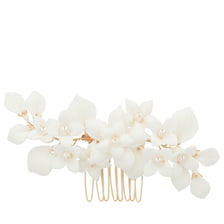 Ceramic Flowers On Hair Comb