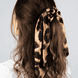 Scrunchies plain and in leo print, with bow