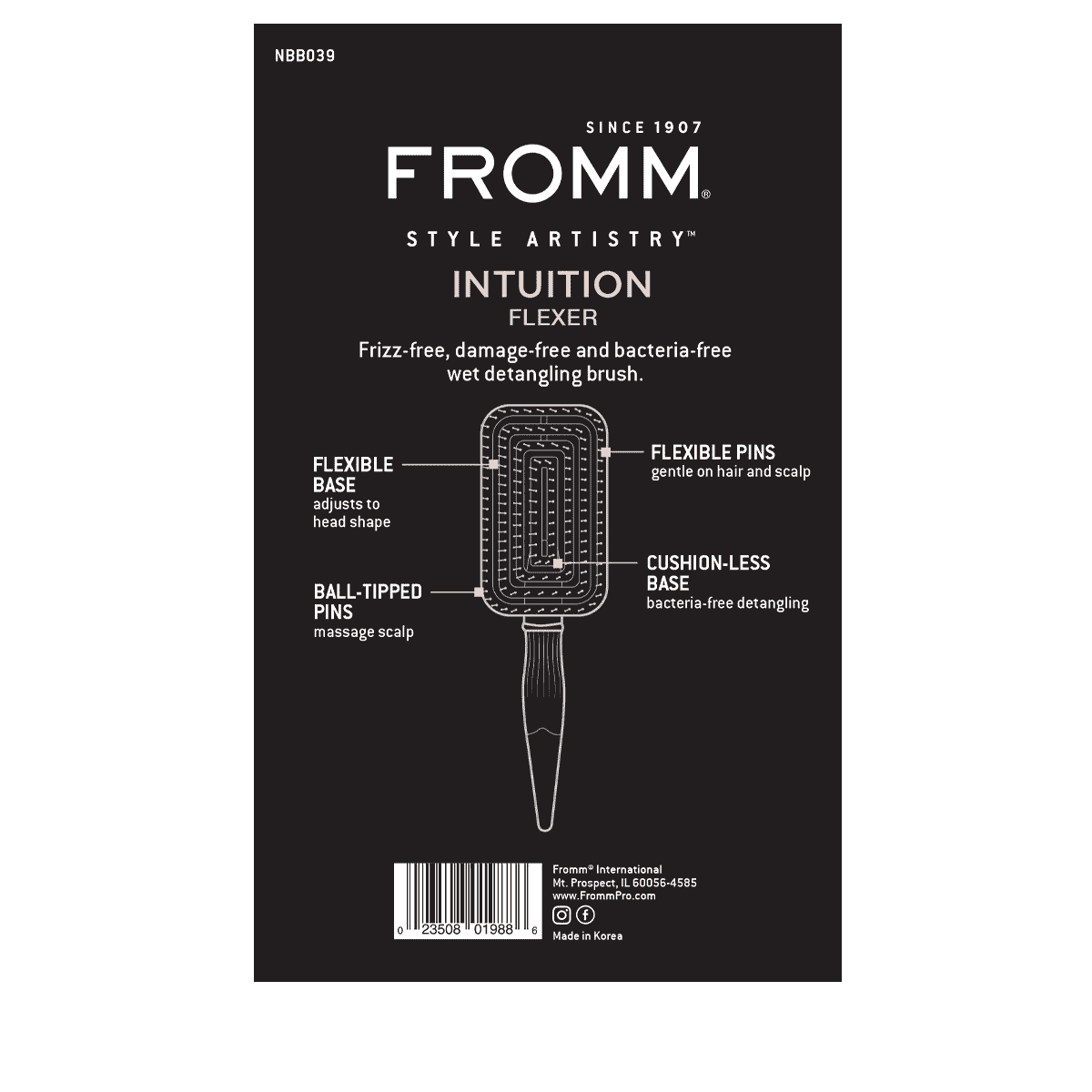 Fromm • Intuition Flexer Entwirrungsbürste nass •