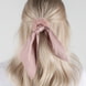 Fake Fur Scrunchie con Fiocco in Satin - rosa e beige