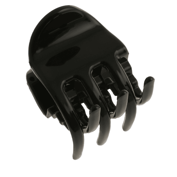 Clamp, black, plastic, 3.5 cm