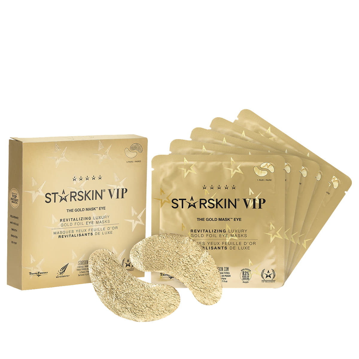 STARSKIN VIP Gold Mask Eye 5 Pack, Undereye Patches, Masks For Puffy