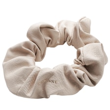 Leather Scrunchie Cream