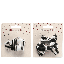 Hair Clip/Pin Set - black, white