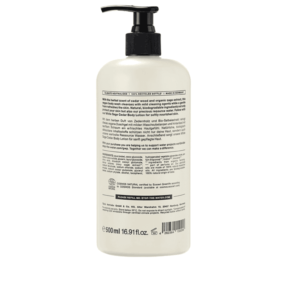 White Sage Cedar Body Wash