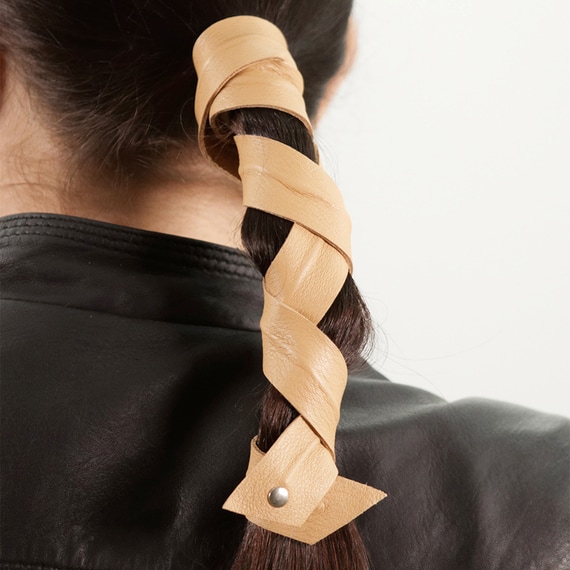 Leather Band Long Bendable Camel