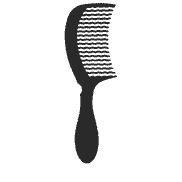 Pro Detangling Comb - Black 