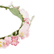 Coroncina floreale con fiocco per bambini, rosa