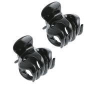 Haarklammer Oktopus medium, 45 mm, schwarz, 2 Stück
