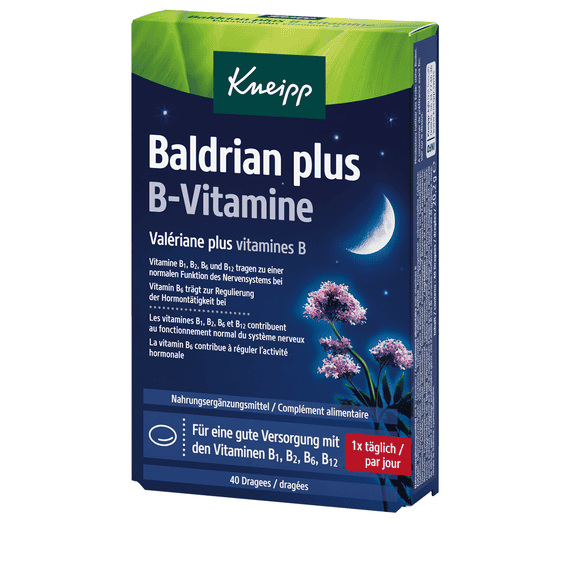 Valerian plus B Vitamins - 40 Dragées