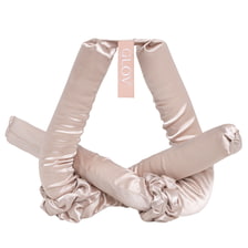Satin Heatless Hair Curling Tool Set - Satin Champagne