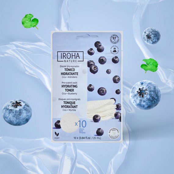 Hydrating Toner Pre-soaked Pads with Cica & Blueberry