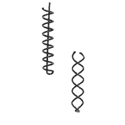Spiral hairpins black