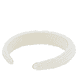 Pearl headband, 3 cm, off-white