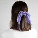 Scrunchie con fiocco, anello d'oro, filato lucido
