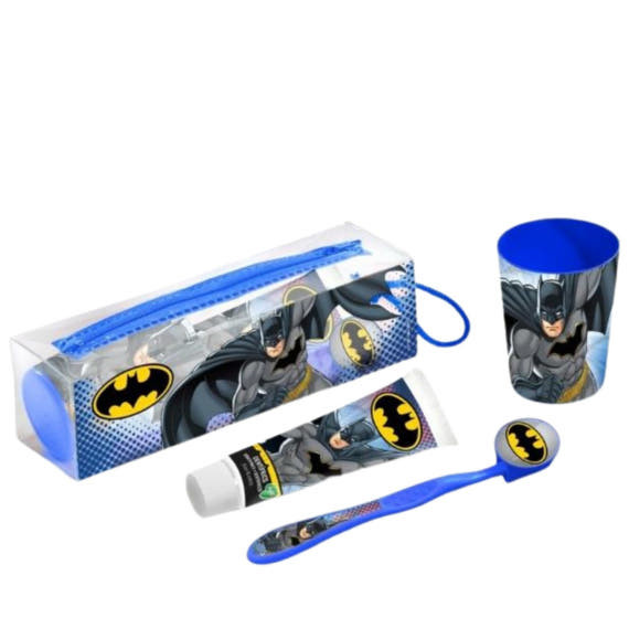 Dental Toilet Bag: Toothbrush, Toothpaste & Beaker