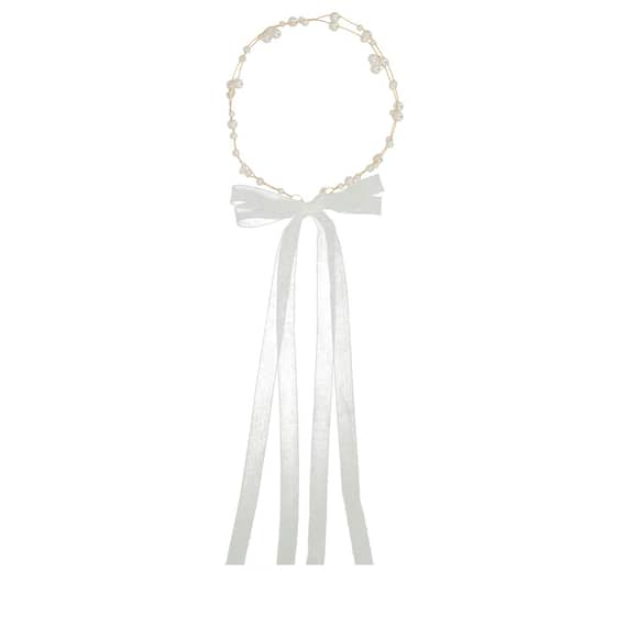 Delicate Gold Pearl Headband