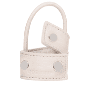 Leather Band Short Bendable Rivets Cream / Silver Rivets