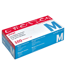 Emotion Gants en vinyle M sans poudre 100 pcs.