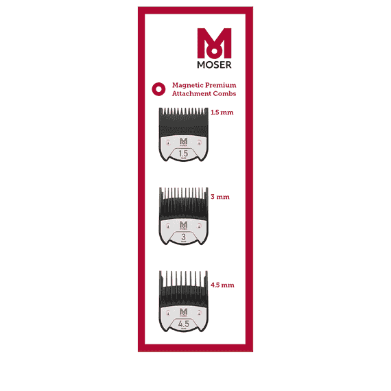 MOSER MAX 45 1245 WAHL EDELSTAHL AUFSTECKKAMM 13 MM"NEU