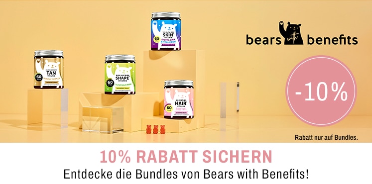 10 Prozent Rabatt sichern auf die Bundles von Bears with Benefits