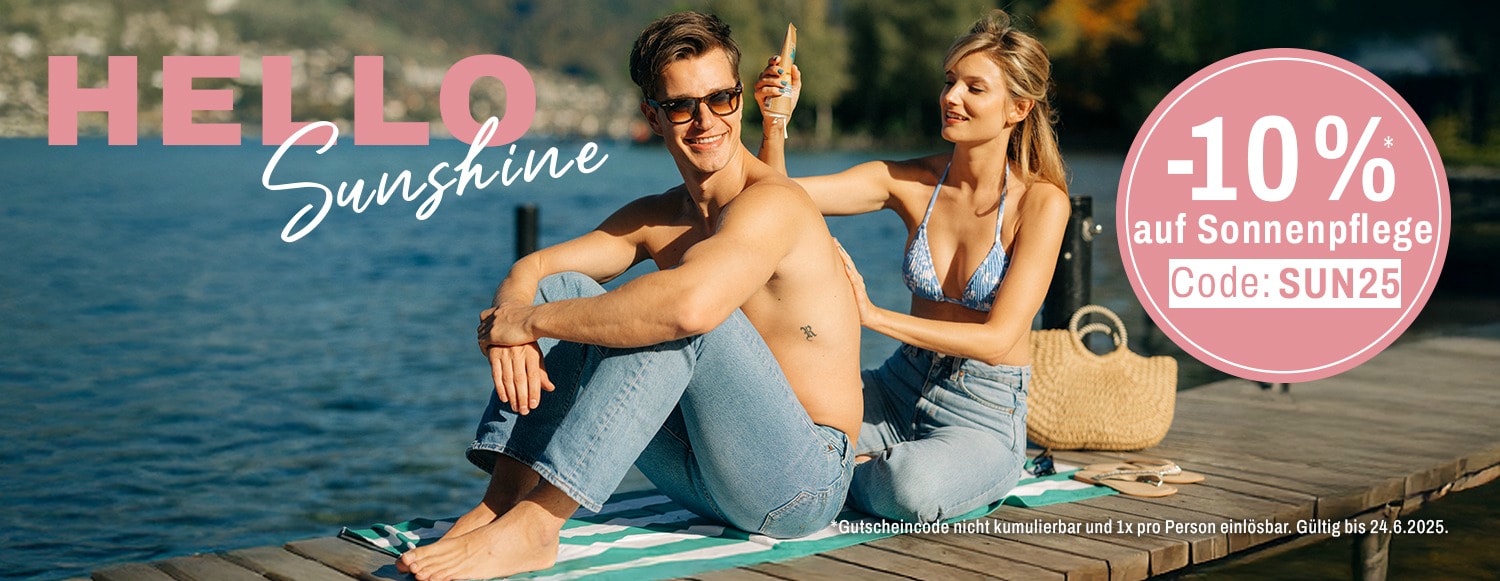 10 RABATT AUF SONNENPFLEGE