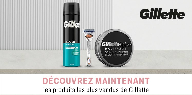 Découvrez les best-sellers de Gillette